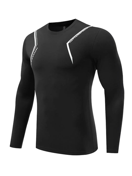 Men's Full Size Round Neck Long Sleeve Active T-Shirt Plus Size - Fritsch & Co.