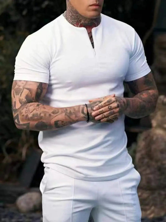 Men's Notched Short Sleeve Active T-Shirt - Fritsch & Co.