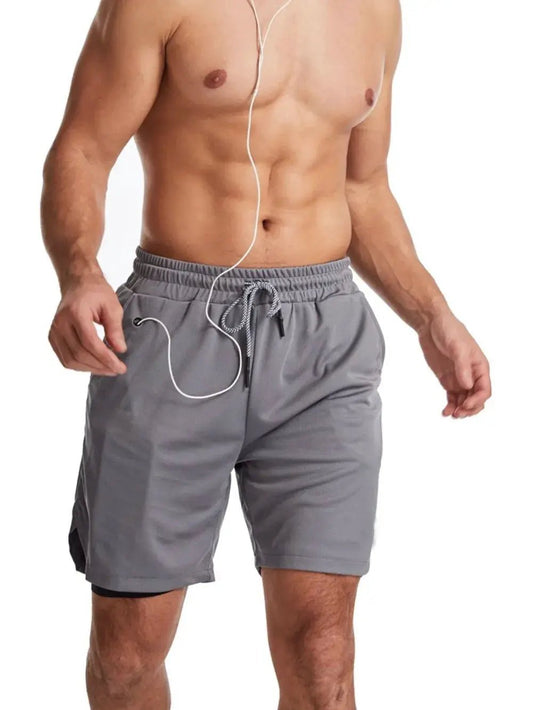 Men's Plus Size Drawstring Active Shorts with Pockets - Fritsch & Co.