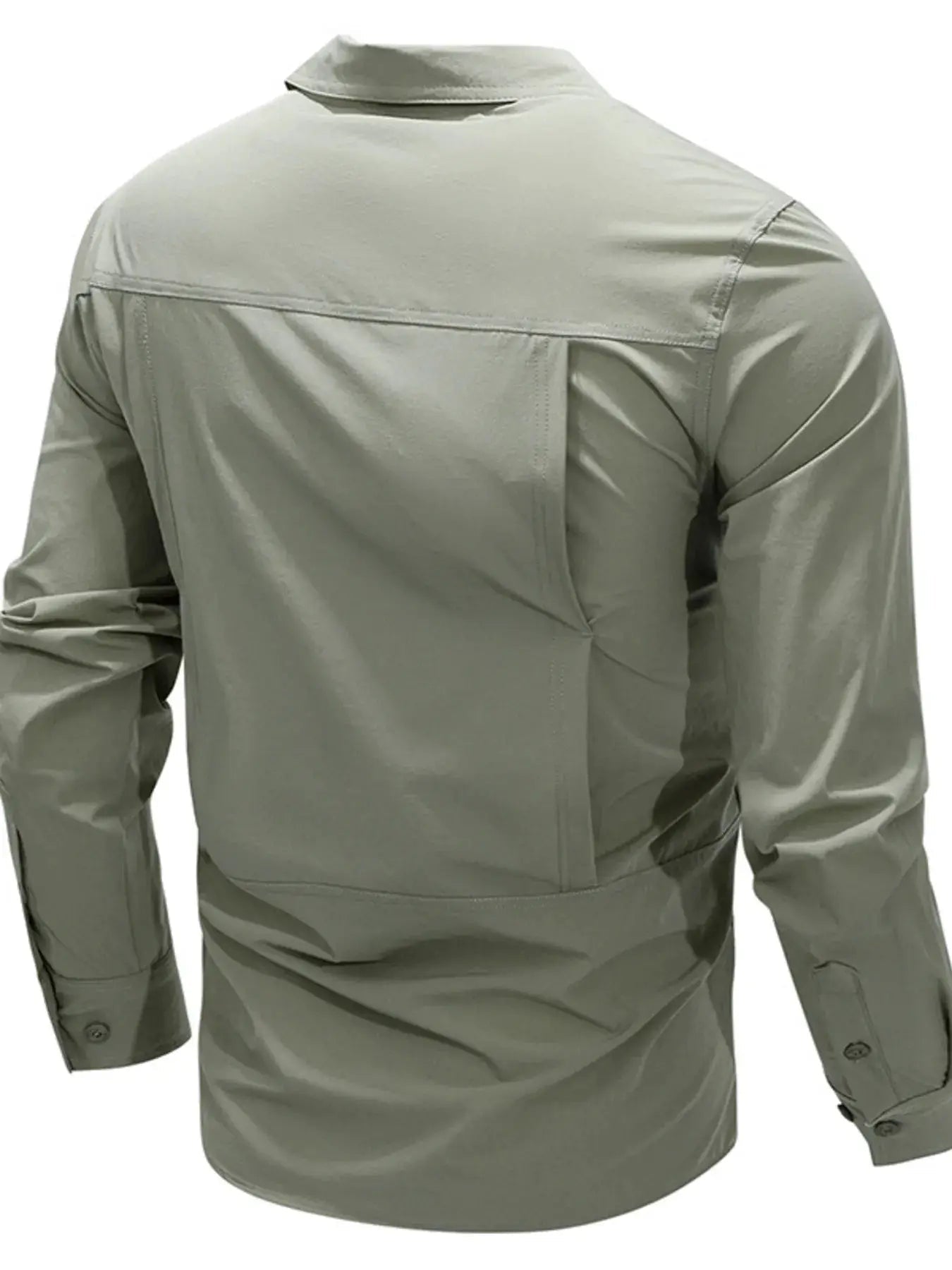 Mens Plus Size Lightweight Button Up Shirt With Chest Pockets - Fritsch & Co.