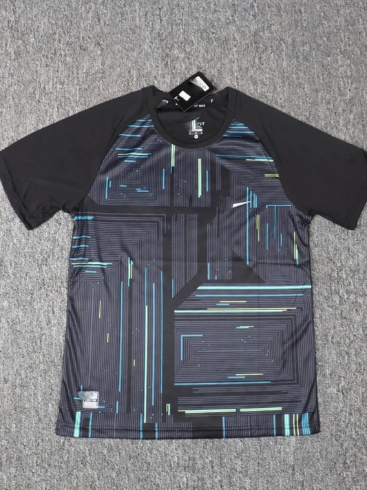 Men's Plus Size Printed Round Neck Active T-Shirt - Fritsch & Co.
