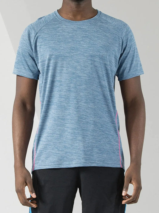 Men's Plus Size Round Neck Short Sleeve Active T-Shirt - Fritsch & Co.