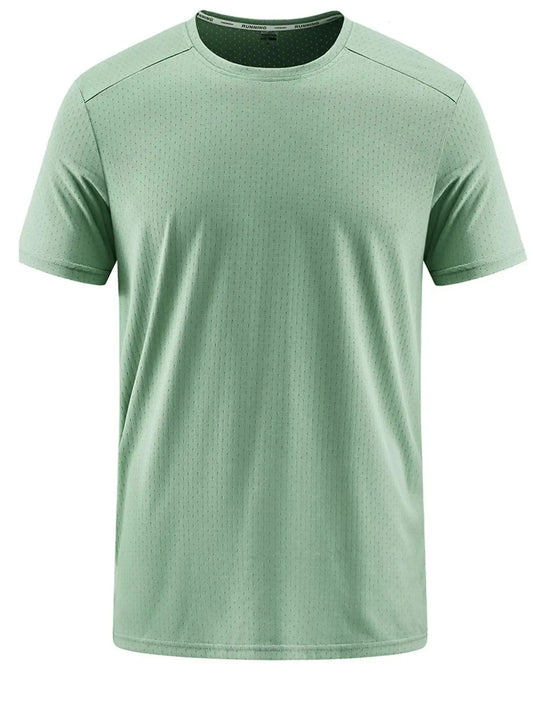 Men's Plus Size Round Neck Short Sleeve Active T-Shirt - Fritsch & Co.