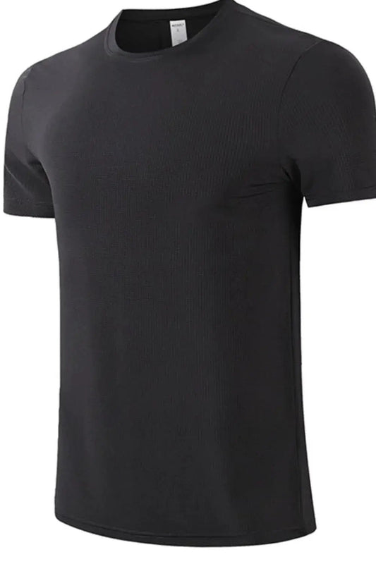 Men's Round Neck Ribbed Active T-Shirt - Fritsch & Co.
