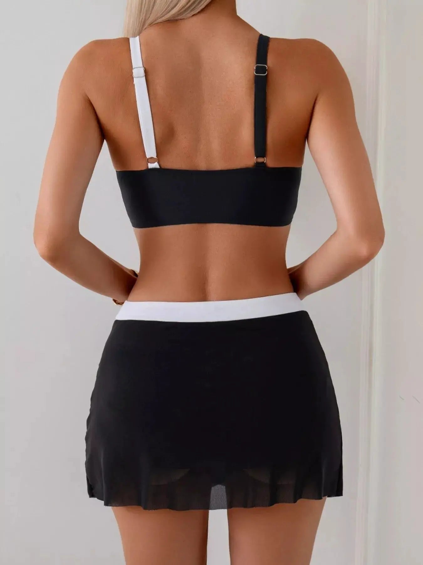 Two Tone Cami and Skort Swim Set with Removable Padding - Fritsch & Co.