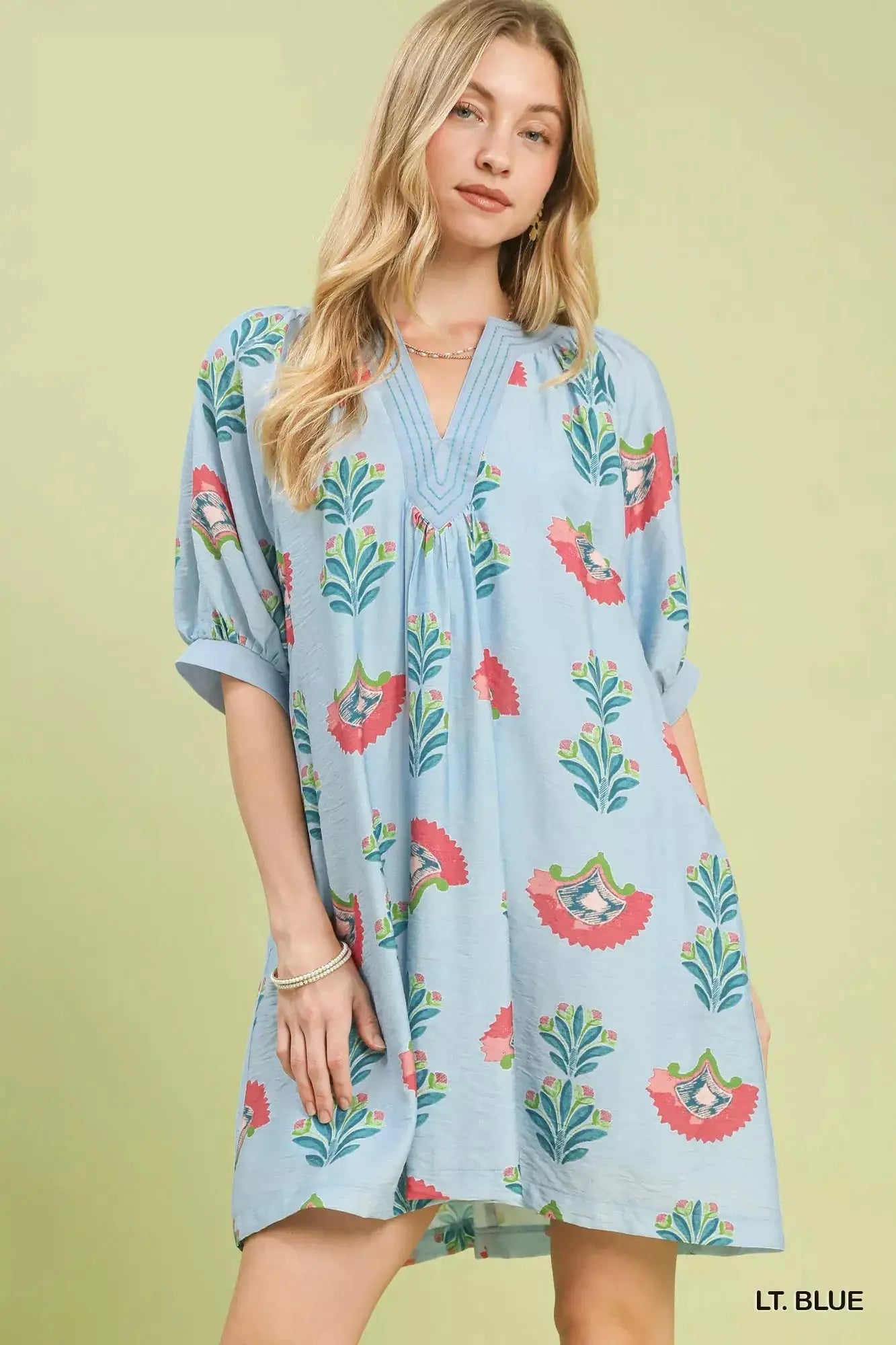 Umgee Abstract Print Mini Dress - Fritsch & Co.