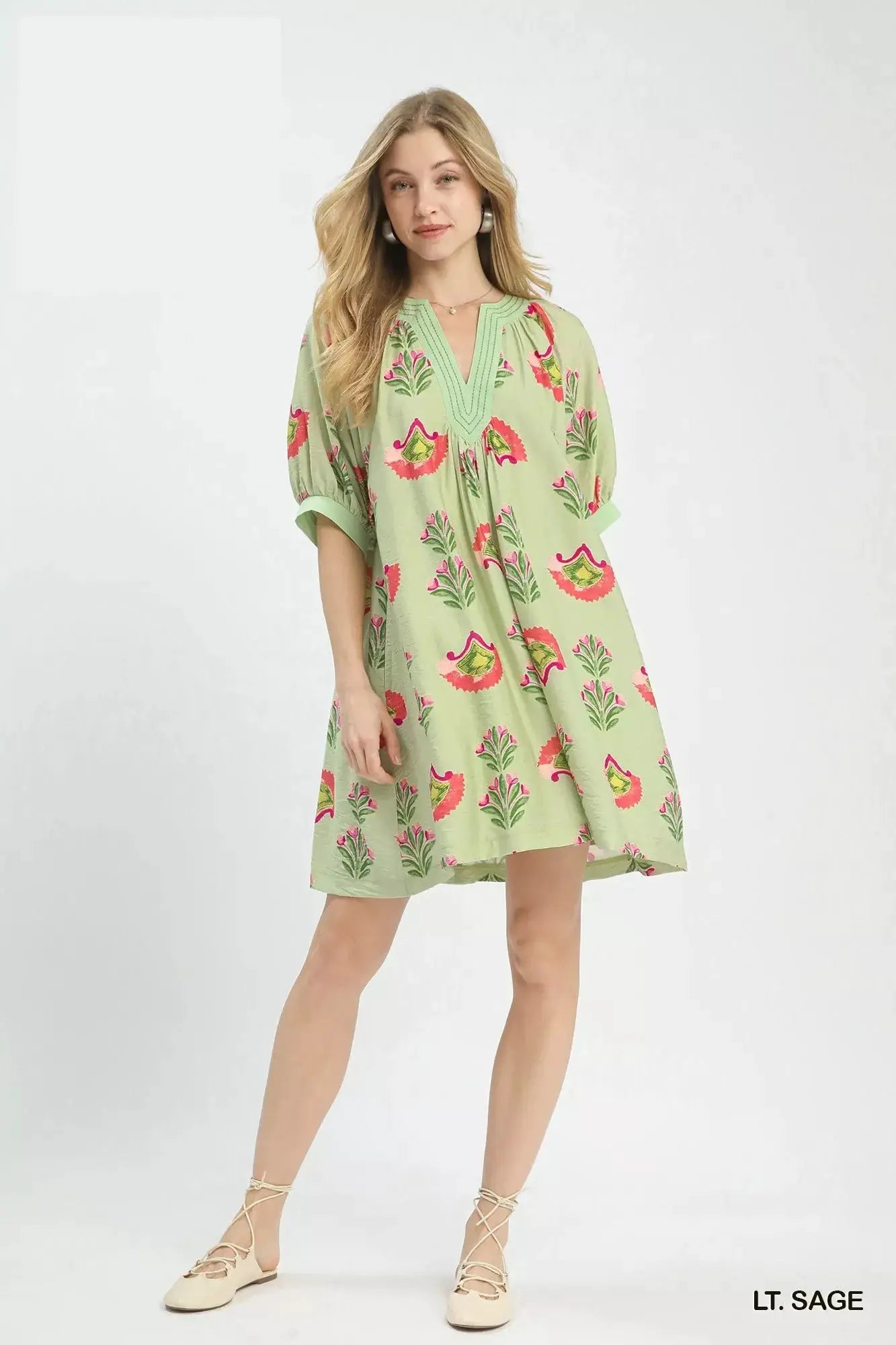 Umgee Abstract Print Mini Dress - Fritsch & Co.