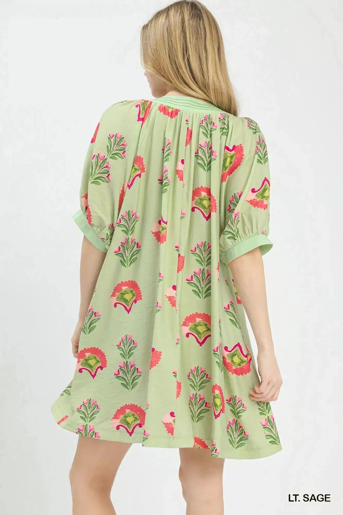 Umgee Abstract Print Mini Dress - Fritsch & Co.