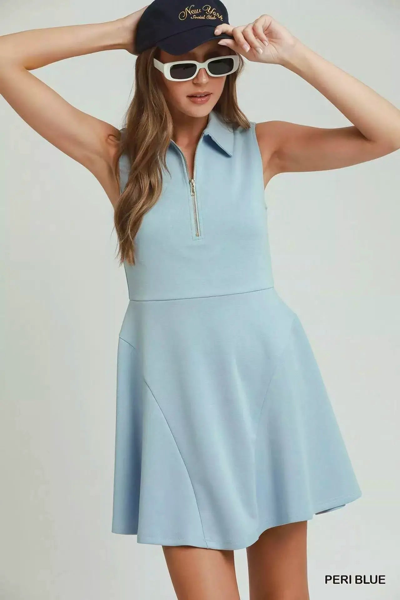 Umgee Collared Quarter Zip Tennis Dress - Fritsch & Co.