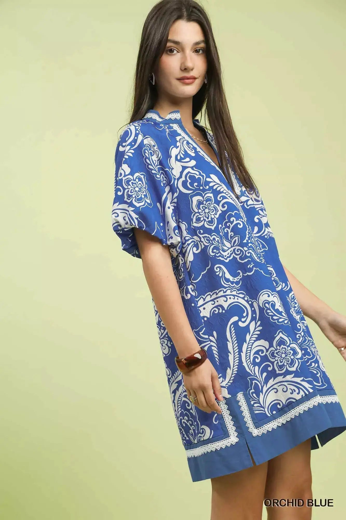 Umgee Jacquard Two Tone Mini Dress - Fritsch & Co.