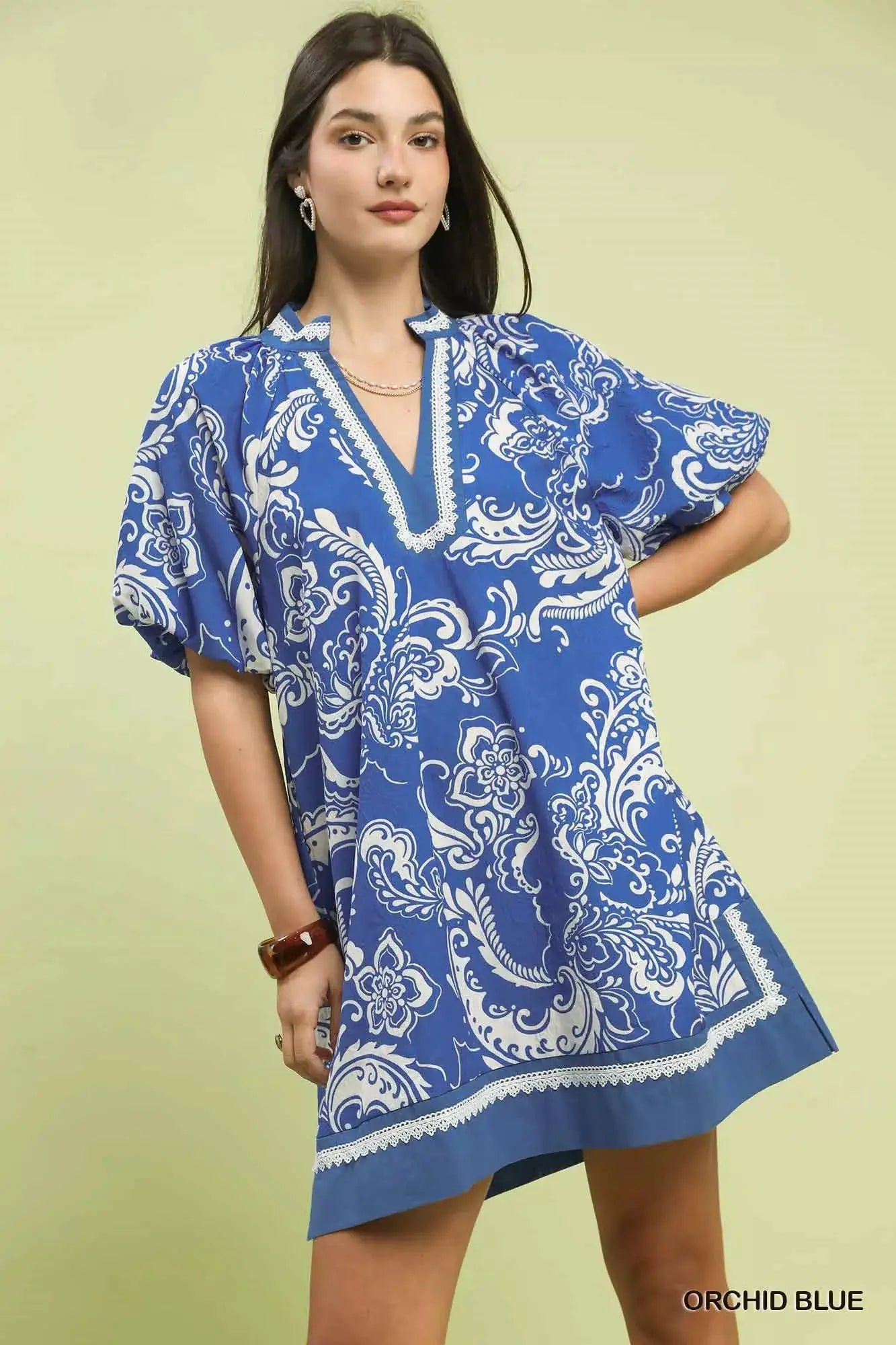 Umgee Jacquard Two Tone Mini Dress - Fritsch & Co.