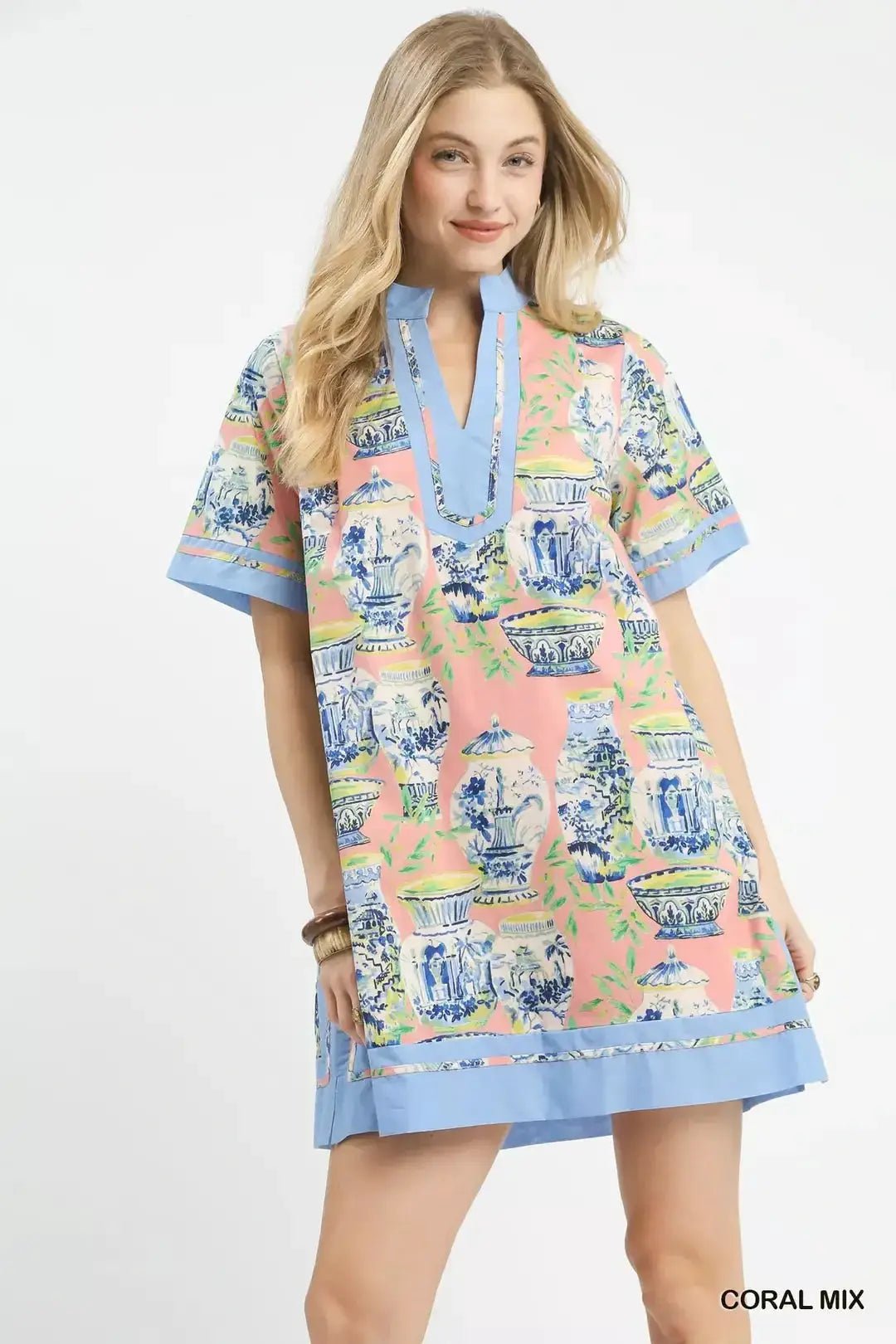 Umgee Mix Abstract Print Mini Dress - Fritsch & Co.