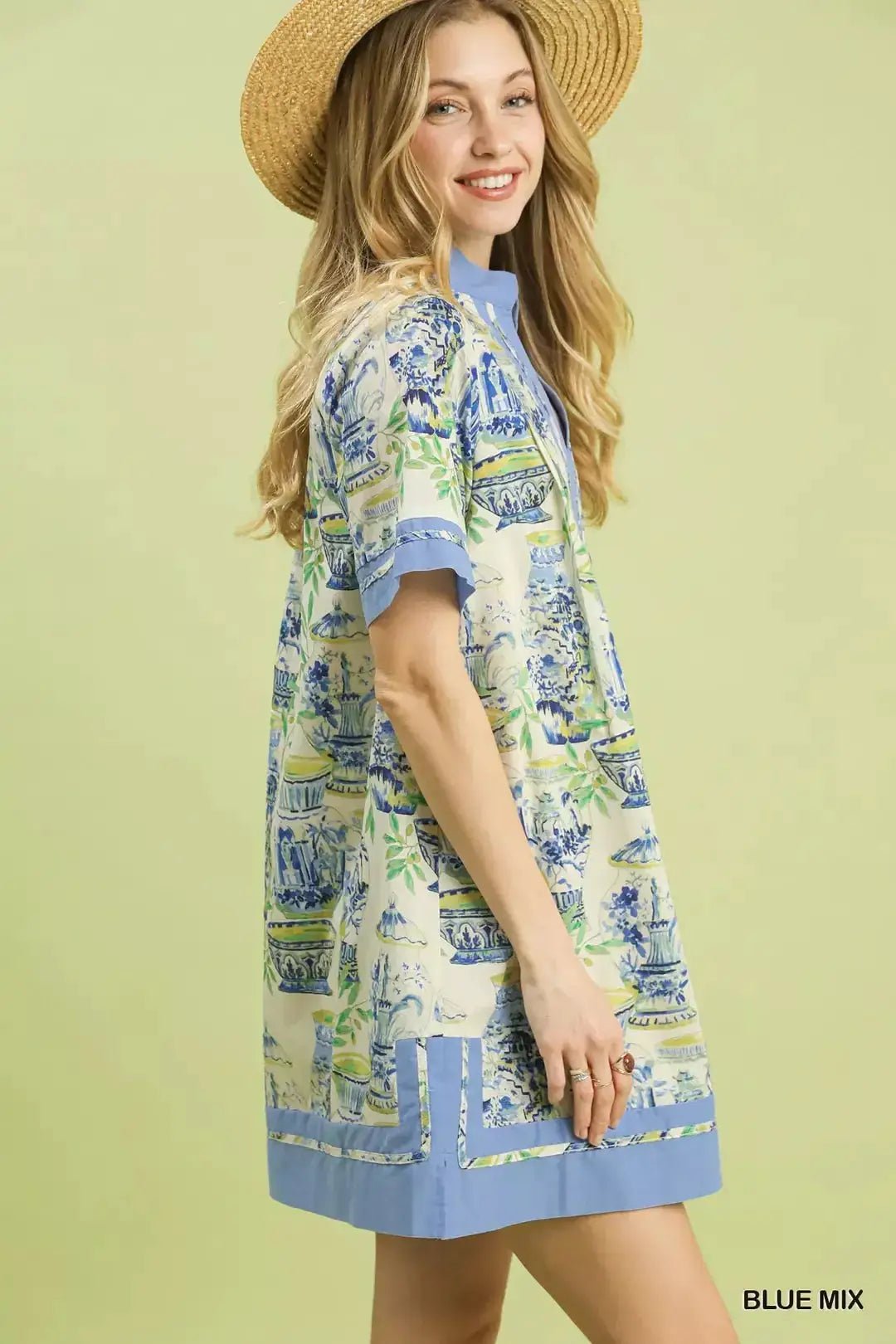Umgee Mix Abstract Print Mini Dress - Fritsch & Co.