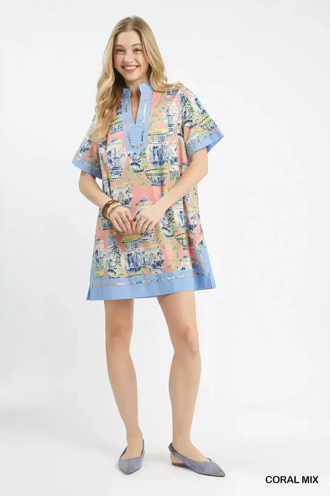 Umgee Mix Abstract Print Mini Dress - Fritsch & Co.