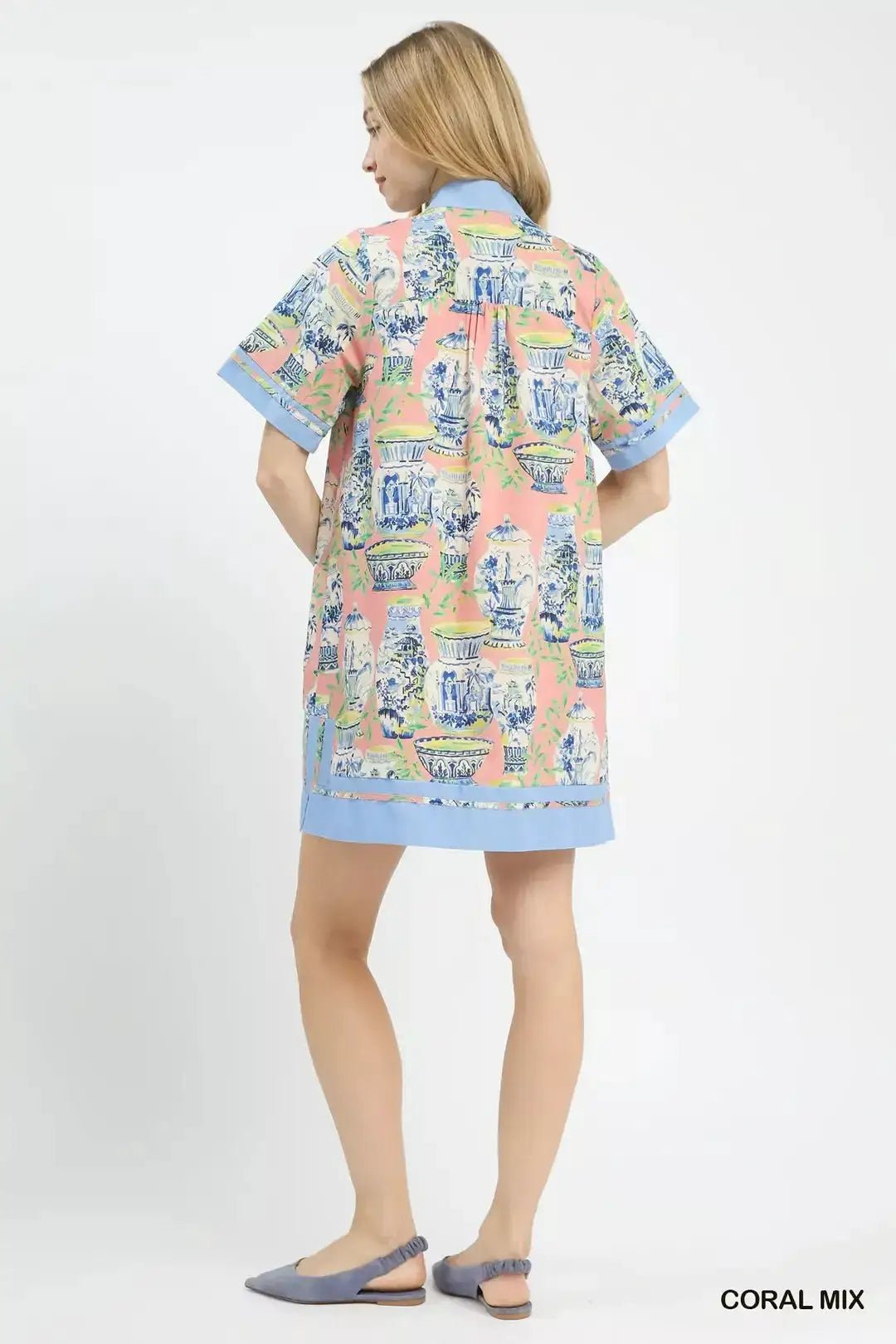 Umgee Mix Abstract Print Mini Dress - Fritsch & Co.