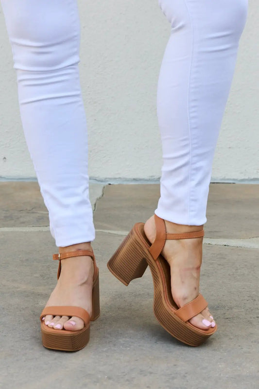 Weeboo Feel It Platform Heel Sandals - Fritsch & Co.