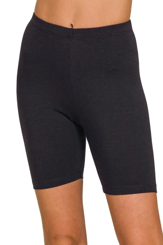 Zenana Premium Cotton Biker Shorts - Fritsch & Co.